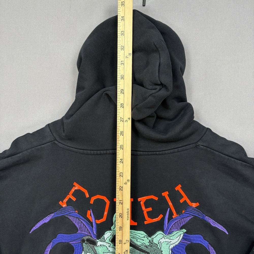 Diesel Hoodie XL S-Alby-BX3 Cotton Embroidered Sweatshirt Distressed Streetwear - Picture 8 of 16